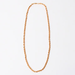 極美品 CHROME HEARTS クロムハーツ PAPER CHAIN 24INCH 22k ペーパーチェーン ネックレス 24インチ 重量約68.0g シルバー925 中古 4a007294