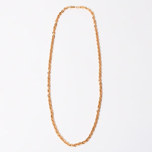 極美品 CHROME HEARTS クロムハーツ PAPER CHAIN 24INCH 22k ペーパーチェーン ネックレス 24インチ 重量約68.0g シルバー925 中古 4a007294