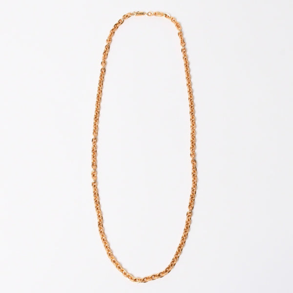 極美品 CHROME HEARTS クロムハーツ PAPER CHAIN 24INCH 22k ペーパーチェーン ネックレス 24インチ 重量約68.0g シルバー925 中古 4a007294