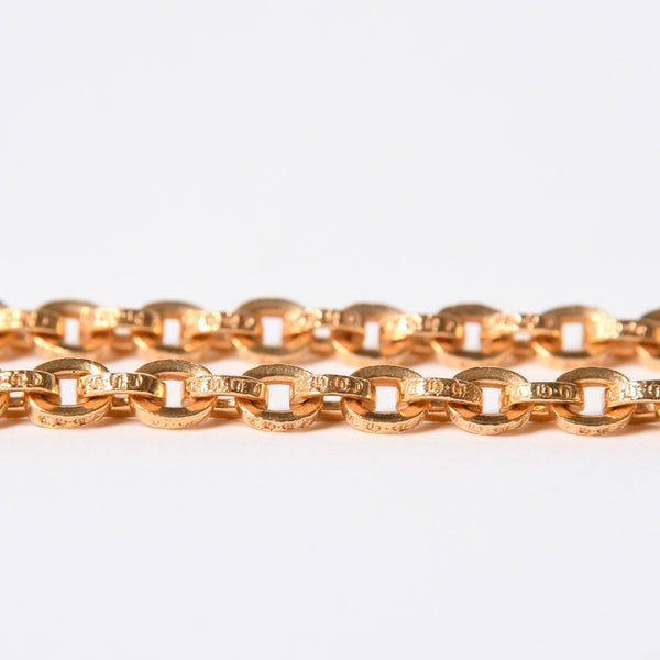 極美品 CHROME HEARTS クロムハーツ PAPER CHAIN 24INCH 22k ペーパーチェーン ネックレス 24インチ 重量約68.0g シルバー925 中古 4a007294