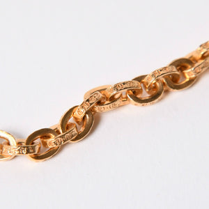 極美品 CHROME HEARTS クロムハーツ PAPER CHAIN 24INCH 22k ペーパーチェーン ネックレス 24インチ 重量約68.0g シルバー925 中古 4a007294