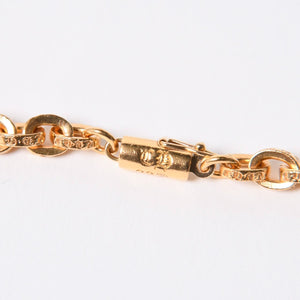 極美品 CHROME HEARTS クロムハーツ PAPER CHAIN 24INCH 22k ペーパーチェーン ネックレス 24インチ 重量約68.0g シルバー925 中古 4a007294
