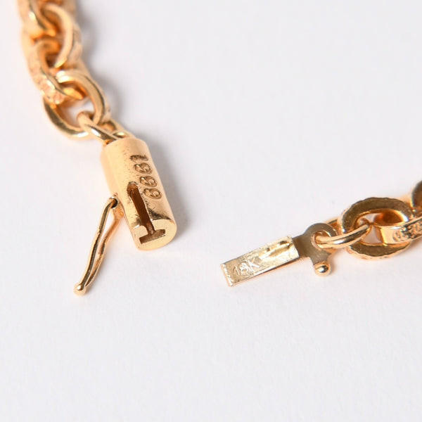 極美品 CHROME HEARTS クロムハーツ PAPER CHAIN 24INCH 22k ペーパーチェーン ネックレス 24インチ 重量約68.0g シルバー925 中古 4a007294