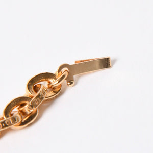 極美品 CHROME HEARTS クロムハーツ PAPER CHAIN 24INCH 22k ペーパーチェーン ネックレス 24インチ 重量約68.0g シルバー925 中古 4a007294