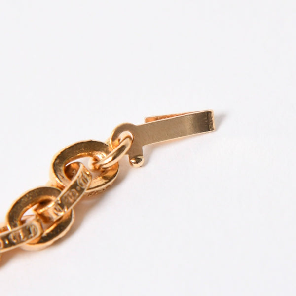 極美品 CHROME HEARTS クロムハーツ PAPER CHAIN 24INCH 22k ペーパーチェーン ネックレス 24インチ 重量約68.0g シルバー925 中古 4a007294