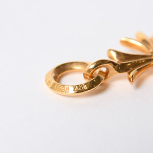 極美品 CHROME HEARTS クロムハーツ CH TINY CROSS タイニーE クロス チャーム アフター 1D 22K 5.2g 中古 4a007336