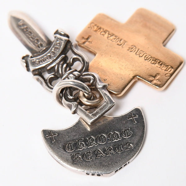 CHROME HEARTS クロムハーツ 22k 3 TRINKETS スリートリンケッツ ペンダント チャーム 重量約30,3g .925刻印 22k シルバー925 美品 中古 4a007274