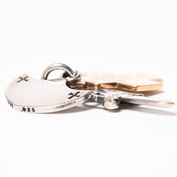 CHROME HEARTS クロムハーツ 22k 3 TRINKETS スリートリンケッツ ペンダント チャーム 重量約30,3g .925刻印 22k シルバー925 美品 中古 4a007274