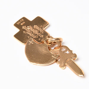 CHROME HEARTS クロムハーツ 22K 3 TRINKETS 22K 3トリンケッツ チャーム ペンダントトップ 重量約33.75g 美品 中古 4a007273