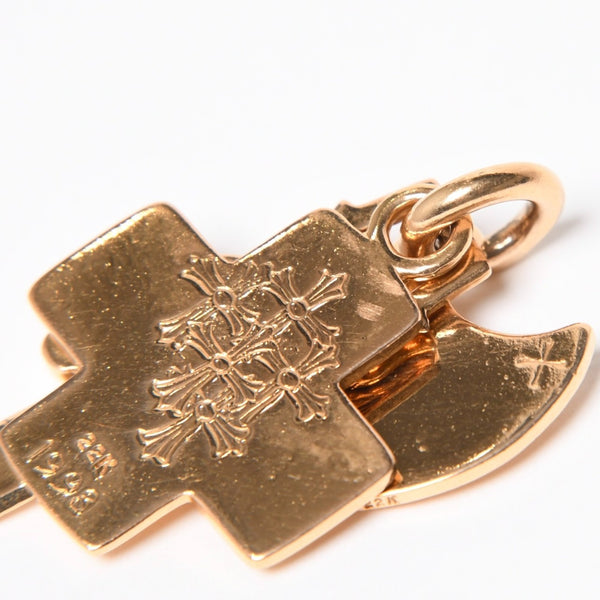 CHROME HEARTS クロムハーツ 22K 3 TRINKETS 22K 3トリンケッツ チャーム ペンダントトップ 重量約33.75g 美品 中古 4a007273