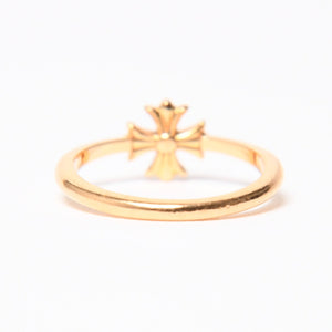 極美品 CHROME HEARTS クロムハーツ 指輪 リング 22K バブルガム CHプラス 1ダイヤモンド ゴールド 重量約2.5g サイズ7号 中古 4a007261