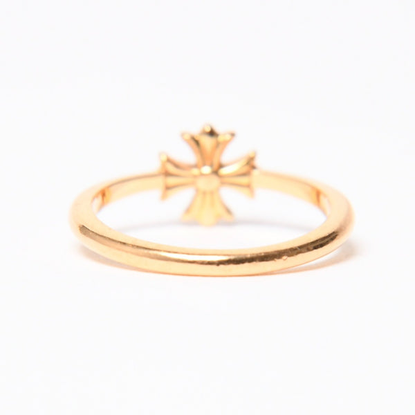 極美品 CHROME HEARTS クロムハーツ 指輪 リング 22K バブルガム CHプラス 1ダイヤモンド ゴールド 重量約2.5g サイズ7号 中古 4a007261