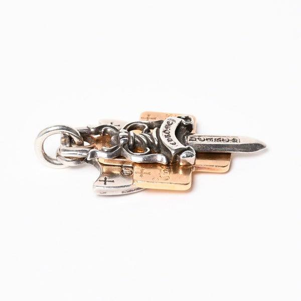 CHROME HEARTS クロムハーツ 22k 3 TRINKETS スリートリンケッツ ペンダント チャーム 重量約30,3g .925刻印 22k シルバー925 美品 中古 4a007274