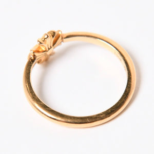 極美品 CHROME HEARTS クロムハーツ 指輪 リング 22K バブルガム CHプラス 1ダイヤモンド ゴールド 重量約2.5g サイズ7号 中古 4a007261