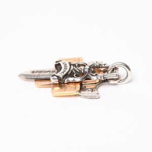 CHROME HEARTS クロムハーツ 22k 3 TRINKETS スリートリンケッツ ペンダント チャーム 重量約30,3g .925刻印 22k シルバー925 美品 中古 4a007274