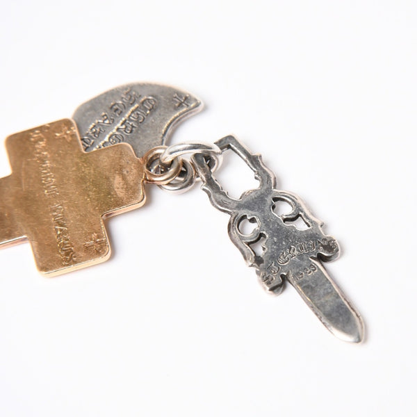 CHROME HEARTS クロムハーツ 22k 3 TRINKETS スリートリンケッツ ペンダント チャーム 重量約30,3g .925刻印 22k シルバー925 美品 中古 4a007274