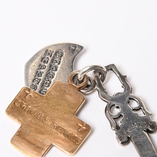 CHROME HEARTS クロムハーツ 22k 3 TRINKETS スリートリンケッツ ペンダント チャーム 重量約30,3g .925刻印 22k シルバー925 美品 中古 4a007274