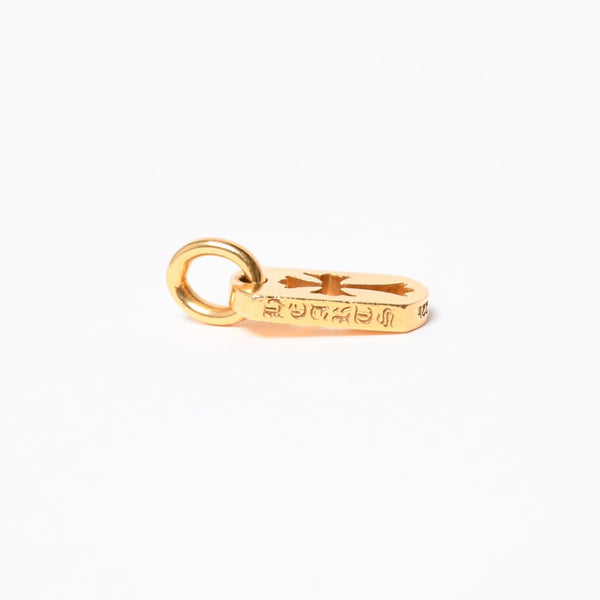 極美品 CHROME HEARTS クロムハーツ D TAG SML CO CRS 1P カットアウトクロス ドッグタグ スモール ペンダントトップ 22K 重量約4.8 美品 中古 4a007330