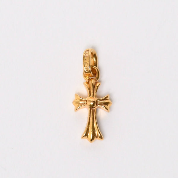 CHROME HEARTS クロムハーツ 22k CHクロス ベビーファット チャーム ペンダントトップ 重量約3.13g ゴールド ダイヤモンド 2004 22k刻印 美品 中古 4a007280