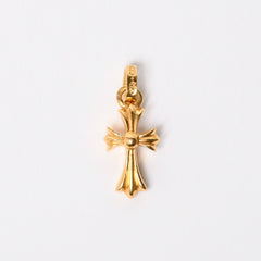 極美品 CHROME HEARTS クロムハーツ 22k CHクロス ベビーファット チャーム ペンダントトップ 重量約4.08g ゴールド 2004 22k刻印 中古 4a007278
