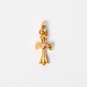 極美品 CHROME HEARTS クロムハーツ 22k CHクロス ベビーファット チャーム ペンダントトップ 重量約4.08g ゴールド 2004 22k刻印 中古 4a007278