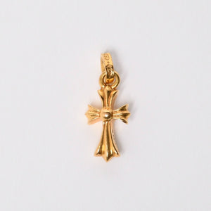 極美品 CHROME HEARTS クロムハーツ 22k CHクロス ベビーファット チャーム ペンダントトップ 重量約4.08g ゴールド 2004 22k刻印 中古 4a007278