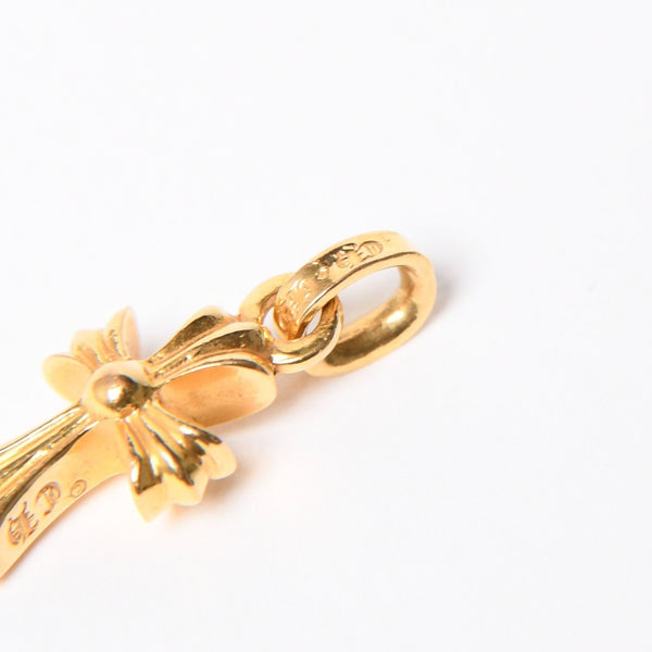 極美品 CHROME HEARTS クロムハーツ 22k CHクロス ベビーファット チャーム ペンダントトップ 重量約4.08g ゴールド 2004 22k刻印 中古 4a007278
