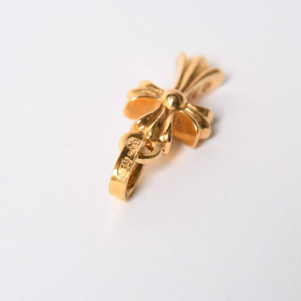 極美品 CHROME HEARTS クロムハーツ 22k CHクロス ベビーファット チャーム ペンダントトップ 重量約4.08g ゴールド 2004 22k刻印 中古 4a007278