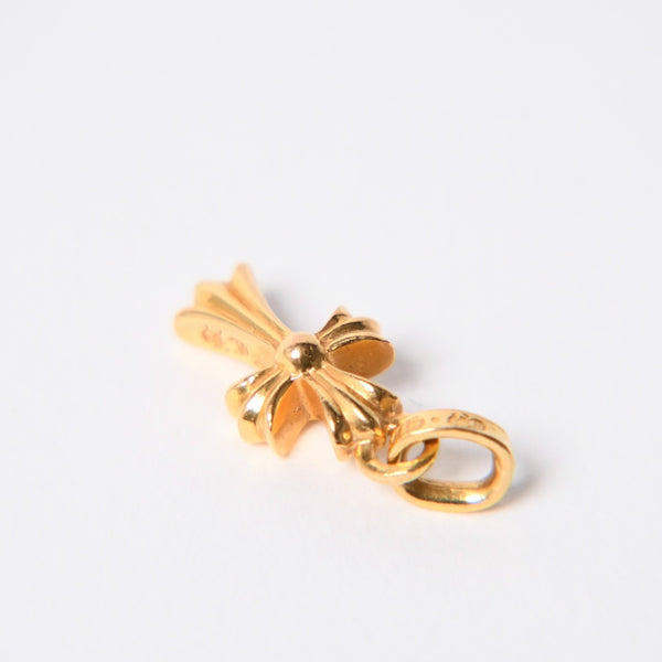 極美品 CHROME HEARTS クロムハーツ 22k CHクロス ベビーファット チャーム ペンダントトップ 重量約4.08g ゴールド 2004 22k刻印 中古 4a007278