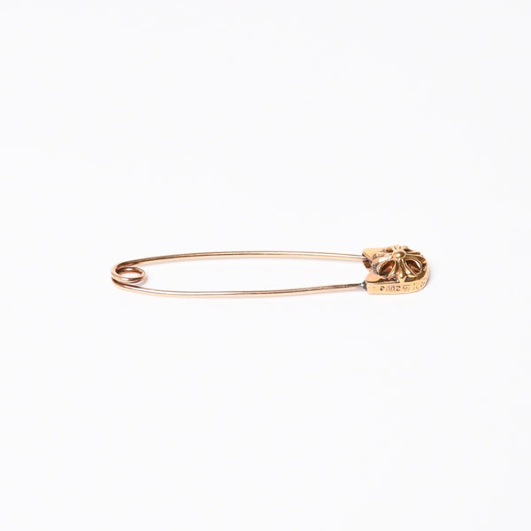 極美品 CHROME HEARTS クロムハーツ セーフティピン ラージ 22K ペンダントトップ チャーム 重量約6.9g 中古 4a007329