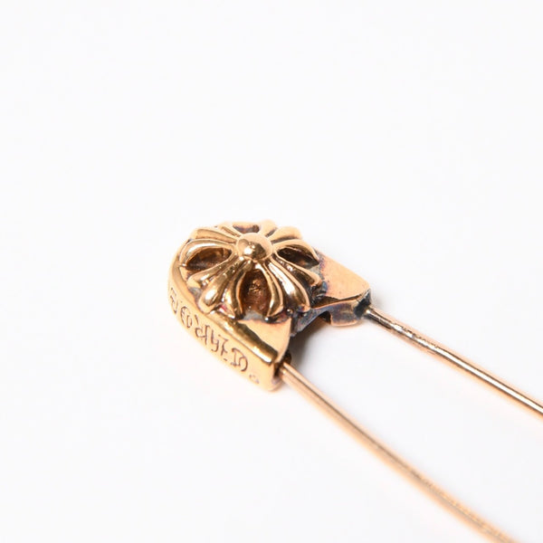 極美品 CHROME HEARTS クロムハーツ セーフティピン ラージ 22K ペンダントトップ チャーム 重量約6.9g 中古 4a007329