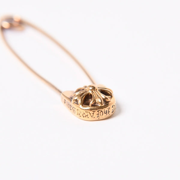 極美品 CHROME HEARTS クロムハーツ セーフティピン ラージ 22K ペンダントトップ チャーム 重量約6.9g 中古 4a007329