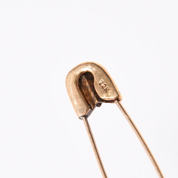 極美品 CHROME HEARTS クロムハーツ セーフティピン ラージ 22K ペンダントトップ チャーム 重量約6.9g 中古 4a007329