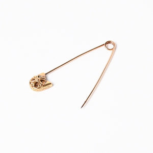 極美品 CHROME HEARTS クロムハーツ セーフティピン ラージ 22K ペンダントトップ チャーム 重量約6.9g 中古 4a007329