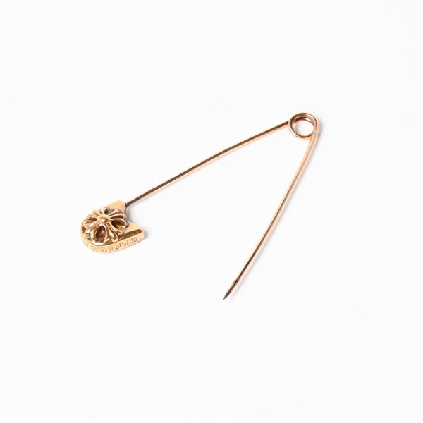極美品 CHROME HEARTS クロムハーツ セーフティピン ラージ 22K ペンダントトップ チャーム 重量約6.9g 中古 4a007329