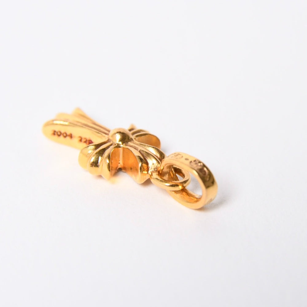 CHROME HEARTS クロムハーツ 22k CHクロス ベビーファット チャーム ペンダントトップ 重量約3.13g ゴールド ダイヤモンド 2004 22k刻印 美品 中古 4a007280