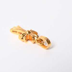 CHROME HEARTS クロムハーツ 22k CHクロス ベビーファット チャーム ペンダントトップ 重量約3.13g ゴールド ダイヤモンド 2004 22k刻印 美品 中古 4a007280