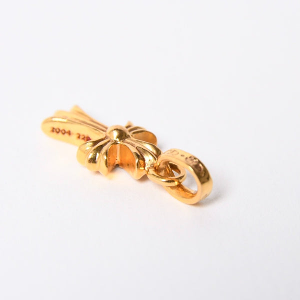 CHROME HEARTS クロムハーツ 22k CHクロス ベビーファット チャーム ペンダントトップ 重量約3.13g ゴールド ダイヤモンド 2004 22k刻印 美品 中古 4a007280
