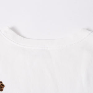 極美品 CHROME HEARTS クロムハーツ スウェットシャツ トレーナー サイズL セメタリークロスパッチ 20パッチ ハラコ パテント 中古 4a007047