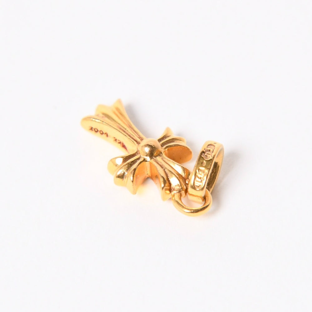 CHROME HEARTS クロムハーツ 22k CHクロス ベビーファット チャーム ペンダントトップ 重量約3.13g ゴールド ダイヤモンド 2004 22k刻印 美品 中古 4a007280