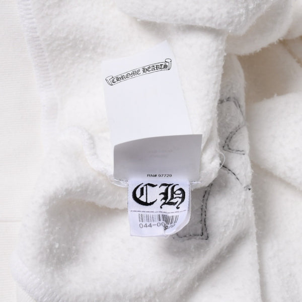 極美品 CHROME HEARTS クロムハーツ スウェットシャツ トレーナー サイズL セメタリークロスパッチ 20パッチ ハラコ パテント 中古 4a007047