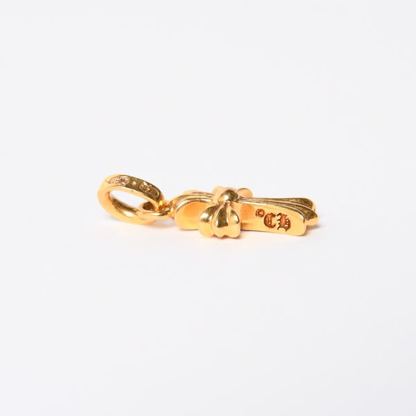CHROME HEARTS クロムハーツ 22k CHクロス ベビーファット チャーム ペンダントトップ 重量約3.13g ゴールド ダイヤモンド 2004 22k刻印 美品 中古 4a007280