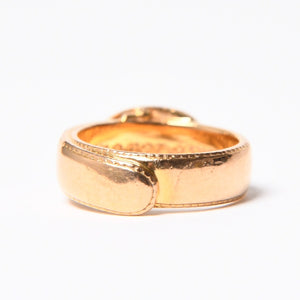 CHROME HEARTS クロムハーツ 22K クラシック オーバルクロス ベルトリング 重量約12.47g サイズ14号 22KYG 美品 中古 4a007290