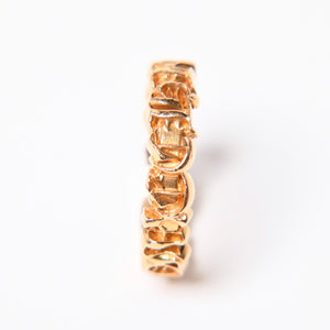 CHROME HEARTS クロムハーツ SCRIPT BAND スクリプトバンドリング ゴールド 指輪 重量約5.85g 22kサイズ14号 美品 中古 4a007269