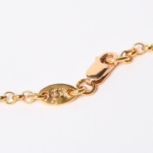 極美品 CHROME HEARTS クロムハーツ 22K 20インチ ロールチェーン ネックレス 重量約9.33g 全長約51.5cm 中古 4a007334
