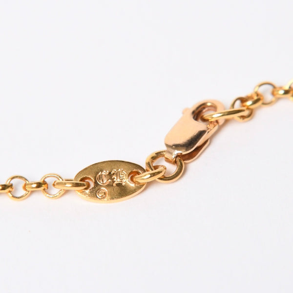 極美品 CHROME HEARTS クロムハーツ 22K 20インチ ロールチェーン ネックレス 重量約9.33g 全長約51.5cm 中古 4a007334
