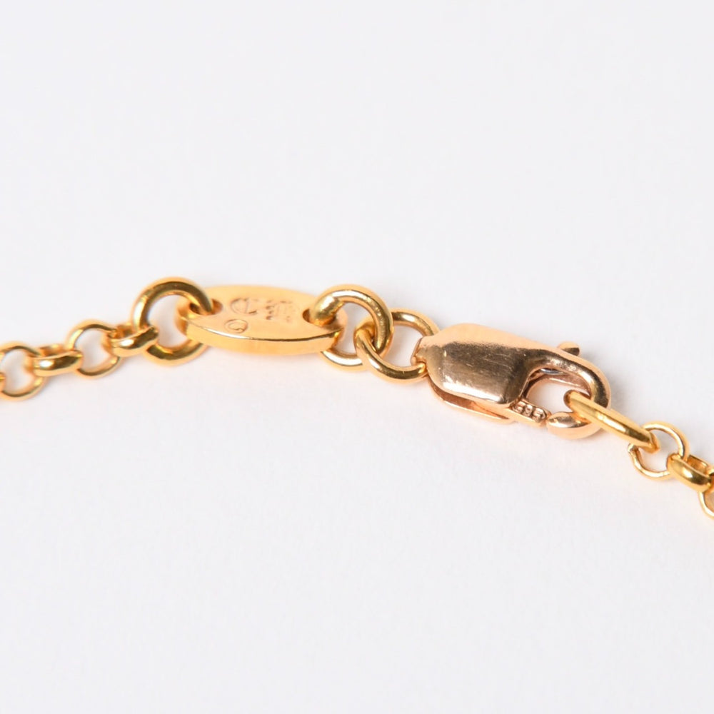 極美品 CHROME HEARTS クロムハーツ 22K 20インチ ロールチェーン ネックレス 重量約9.33g 全長約51.5cm 中古 4a007334