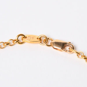極美品 CHROME HEARTS クロムハーツ 22K 20インチ ロールチェーン ネックレス 重量約9.33g 全長約51.5cm 中古 4a007334