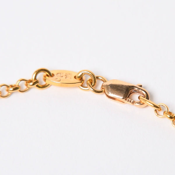 極美品 CHROME HEARTS クロムハーツ 22K 20インチ ロールチェーン ネックレス 重量約9.33g 全長約51.5cm 中古 4a007334