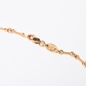 極美品 CHROME HEARTS クロムハーツ セーフティピン ネックレス 重量約13.50g ダイヤモンド K22ゴールド 22k 03 CH刻印 中古 4a007262
